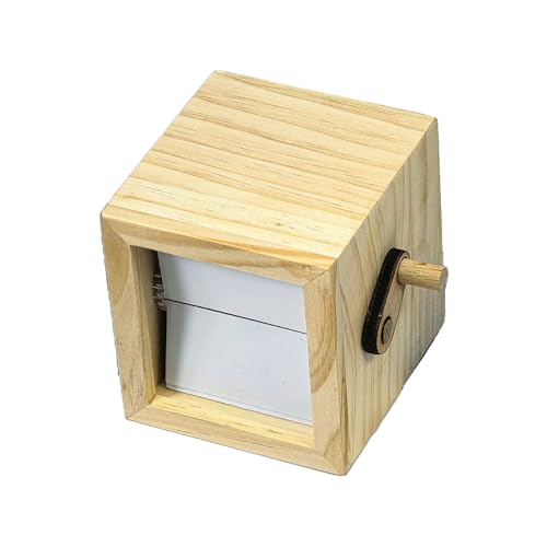 Handbetriebenes Foto-Flipbook-Display, 16 Kapazitäten, Animationen, Betrachter, Holz-Bilderrahmen, kreatives Gedächtnis, Geschenk, manuelle Kurbel, Animator von PLCPDM