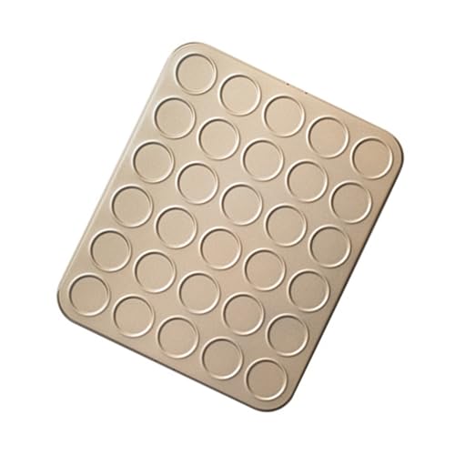 Hochleistungs-Macaron-Backblech, effizientes 30 Mulden, Macaron-Backblech, Karbonstahl-Tablett für süße Kreation Hochleistungs-Macaron-Backblech, effizientes 30 Mulden, Macaron-Backblech, Karbonstahl-Tablett für süße Kreation von PLCPDM