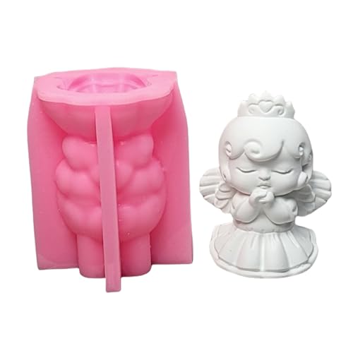 Kleine Mädchen Statue Silikonkerzenformen Für Epoxidharz Kerzenseife Home Dekoration Schokoladen Fondant Für Süßigkeiten Backen von PLCPDM