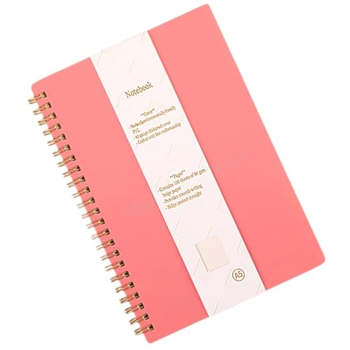 Notizbuch mit Doppelspulenbindung, Hardcover, liniert, 160 Seiten, zum Schreiben von Notizen, College, liniert, Notizblöcke, Papier-Notizbuch von PLCPDM