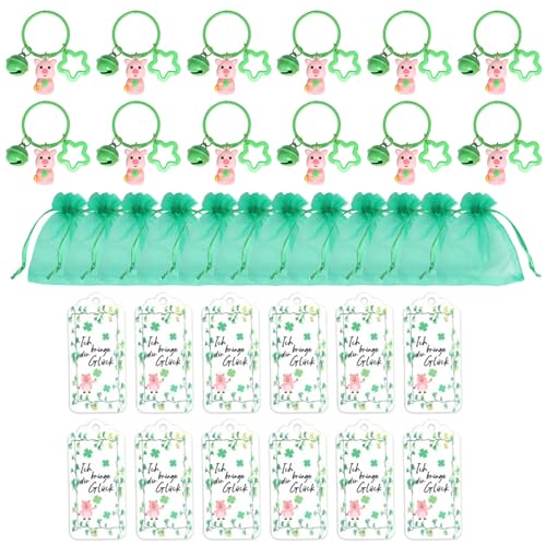 PLCPDM 12pcs Buntes Glück Schweineheizung Anhänger Schlüsselanhänger Mit Geschenken Taschen Handgefertigtes Geschenk Souvenirs Stylish Irish Festival Accessoires PLCPDM 12pcs Buntes Glück Schweineheizung Anhänger Schlüsselanhänger Mit Geschenken Taschen Handgefertigtes Geschenk Souvenirs Stylish Irish Festival Accessoires von PLCPDM