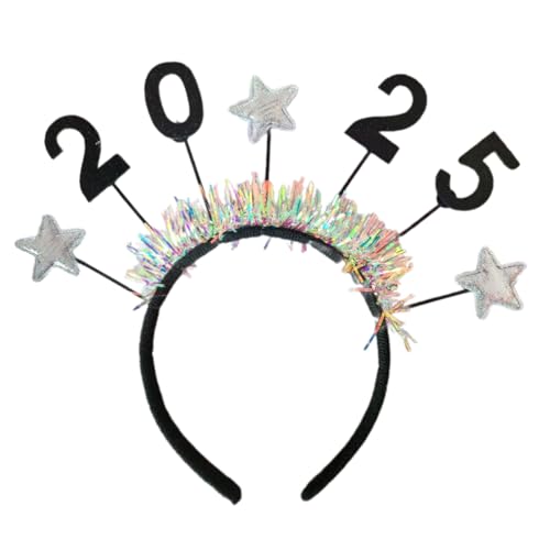 PLCPDM 2025 Fashion Hair Hoop Birthday Party Headwear Glitter Happy Hair Rings Protable For Party Enthusiasts von PLCPDM