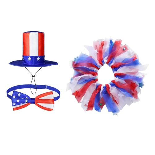 PLCPDM 3 x Rasengänse-Kleidung, Zubehör, Urlaubsmotiv, Gänse-Outfit für Rasendekorationen, ideal für patriotische Veranstaltungen, Unabhängigkeitstag-Dekorationen von PLCPDM