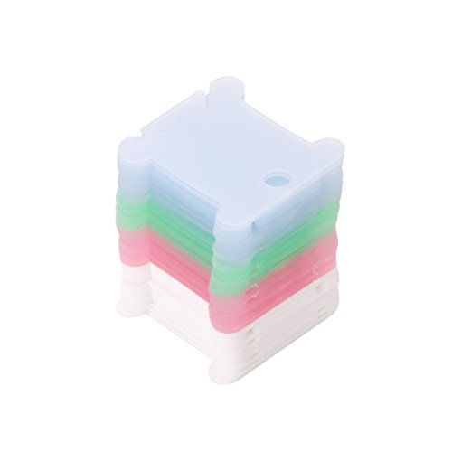 PLCPDM 50 Stück Stickgarn, Garnspulen zur Aufbewahrung, Halter, Plast, einfache Kits für Anfänger PLCPDM 50 Stück Stickgarn, Garnspulen zur Aufbewahrung, Halter, Plast, einfache Kits für Anfänger von PLCPDM