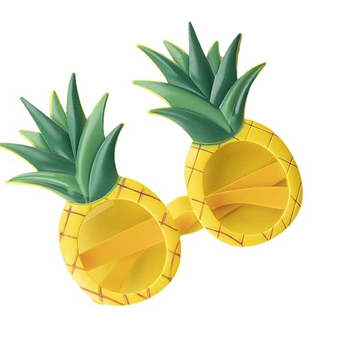 PLCPDM Ananas-Sonnenbrille in Obstform, lustige Hawaii-Party-Brille, Ananas-Fruchtgläser, geformte Brille von PLCPDM