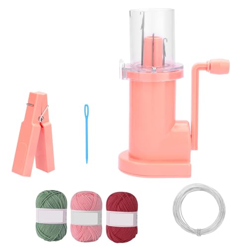 PLCPDM Armbänder Strickwerkzeug Strickmaschine Handbetriebene Schnur Stricker Armbänder Weben Maschine mit Garn Nadel Schnur Professionelles Handwebgerät von PLCPDM