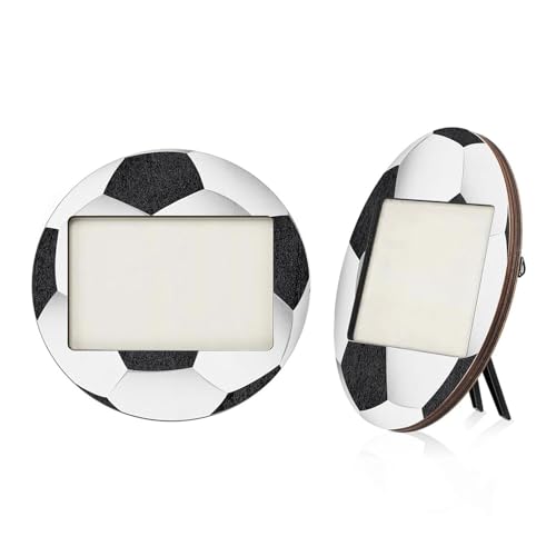 PLCPDM Bilderrahmen aus Holz, Baseball-Fußball-Design, Tisch-Bilderhalter für Vatertag, Schlafzimmer und Wohnzimmer, 2 Stück PLCPDM Bilderrahmen aus Holz, Baseball-Fußball-Design, Tisch-Bilderhalter für Vatertag, Schlafzimmer und Wohnzimmer, 2 Stück von PLCPDM