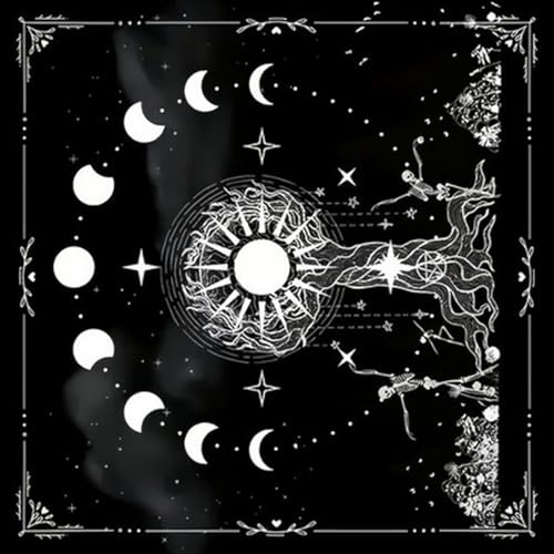 PLCPDM Celestials Tarots Tischdecke Sonnen Und Mondopfer Wahrsagertuch Für Kartenlesen PLCPDM Celestials Tarots Tischdecke Sonnen Und Mondopfer Wahrsagertuch Für Kartenlesen von PLCPDM