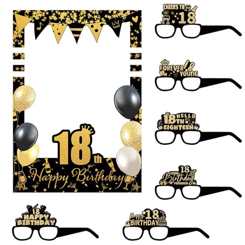 PLCPDM Geburtstag Bilderrahmen Brille Set Geburtstag Party Dekoration für Frauen Mädchen Geburtstag Feier Geburtstag Party Supplies PLCPDM Geburtstag Bilderrahmen Brille Set Geburtstag Party Dekoration für Frauen Mädchen Geburtstag Feier Geburtstag Party Supplies von PLCPDM