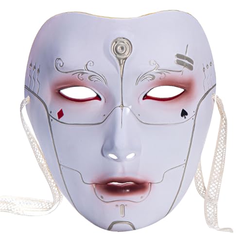 PLCPDM Handbemalte Halloween, chinesische Stile, Anime, Cosplay, Karneval, Maskerade von PLCPDM