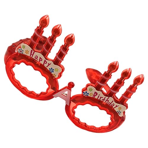 PLCPDM LED Light Up Birthday Kuchengläser Glühende Brille Rahmen Für Kindergeburtstag Halloween Weihnachtsfeier Dekoration PLCPDM LED Light Up Birthday Kuchengläser Glühende Brille Rahmen Für Kindergeburtstag Halloween Weihnachtsfeier Dekoration von PLCPDM