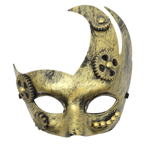 PLCPDM Maskerade Half Face Party Sterevunk Karneval Venezianer Abschlussball für Halloween Cosplay PLCPDM Maskerade Half Face Party Sterevunk Karneval Venezianer Abschlussball für Halloween Cosplay von PLCPDM
