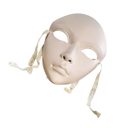 PLCPDM Maskerade Handbemaltes Vollgesichts-Maskerade-Kostüm-Zubehör für Frauen, Bühnenspiel-Mottopartys PLCPDM Maskerade Handbemaltes Vollgesichts-Maskerade-Kostüm-Zubehör für Frauen, Bühnenspiel-Mottopartys von PLCPDM