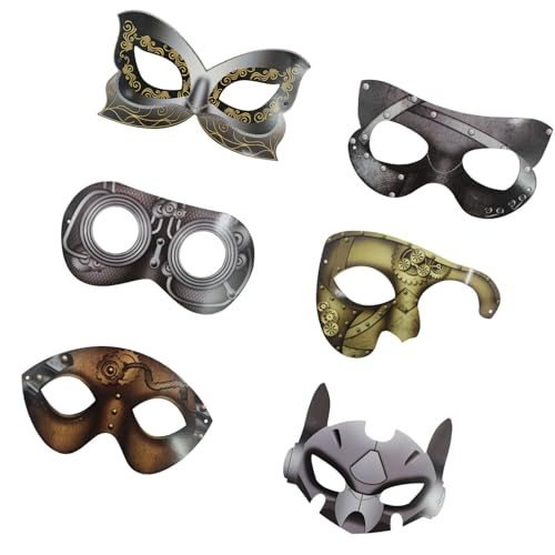 PLCPDM Maskerade bemaltes Pappmaché-Tier, Halbgesicht, Cosplay, für Halloween, Karneval, Partyzubehör PLCPDM Maskerade bemaltes Pappmaché-Tier, Halbgesicht, Cosplay, für Halloween, Karneval, Partyzubehör von PLCPDM