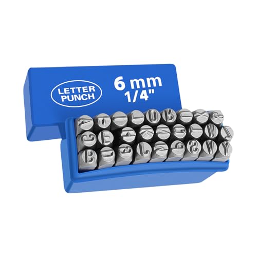 PLCPDM Metall-Stempel-Set, Buchstaben-Stempel-Set, Alphabet, Bastelstempel, Metallstempel-Set, 3–8 mm, 27-teilig PLCPDM Metall-Stempel-Set, Buchstaben-Stempel-Set, Alphabet, Bastelstempel, Metallstempel-Set, 3–8 mm, 27-teilig von PLCPDM