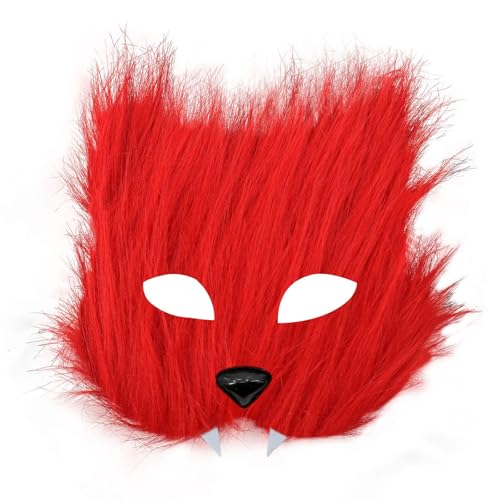 PLCPDM Realistische pelzige Katzen, Maskerade, Halbgesichtsbrille für Damen und Herren, Halloween, Cosplay, Maskerade, Kostüm, Brillen PLCPDM Realistische pelzige Katzen, Maskerade, Halbgesichtsbrille für Damen und Herren, Halloween, Cosplay, Maskerade, Kostüm, Brillen von PLCPDM