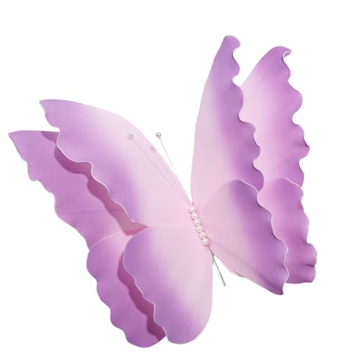 PLCPDM Schmetterlinge in lebendigen Farben, Party-Dekoration, 50 cm, großer Schmetterling, Ornament für Hochzeit und Veranstaltung, Wandkunst, Schmetterlingsparty-Zubehör PLCPDM Schmetterlinge in lebendigen Farben, Party-Dekoration, 50 cm, großer Schmetterling, Ornament für Hochzeit und Veranstaltung, Wandkunst, Schmetterlingsparty-Zubehör von PLCPDM