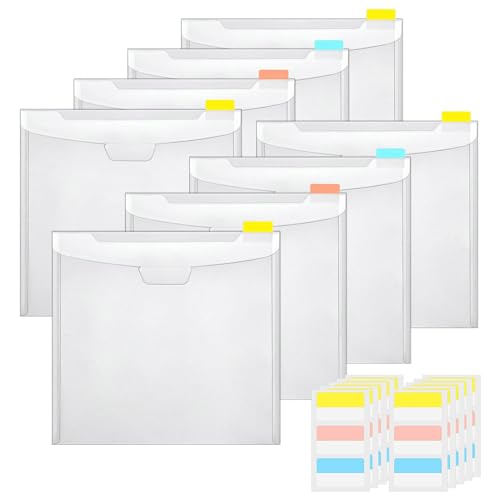 Scrapbook-Papier-Organizer für Sammelalben, Papier, Sammelalben, Papieraufbewahrung, Organizer mit großen Klebeindexen, 10 Stück von PLCPDM