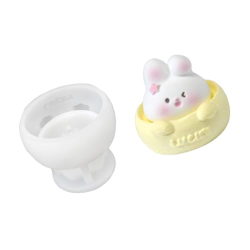 Silikonformen für 3D-Becher, Kaninchen, Tierformen, handgefertigt, Ornament, Epoxidharz, Gips, Formen zur Herstellung Silikonformen für 3D-Becher, Kaninchen, Tierformen, handgefertigt, Ornament, Epoxidharz, Gips, Formen zur Herstellung von PLCPDM
