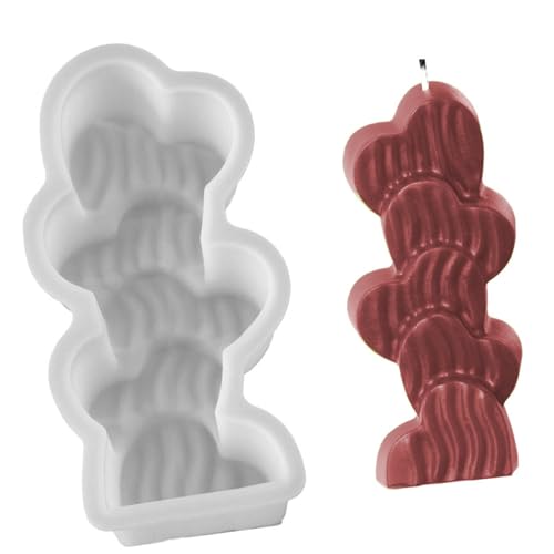 Stapelbare Blumen-Silikonformen, Ornament-Formen, Herzformen, Gießen, Epoxidharz, Bastelbedarf von PLCPDM