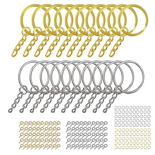 Stcs Für Schlüsselring Mit Kettensprungringen Schraubenstifte Für Harz Schmuck Golden Silbertastatur Ringe Set Set Stcs Für Schlüsselring Mit Kettensprungringen Schraubenstifte Für Harz Schmuck Golden Silbertastatur Ringe Set Set von PLCPDM