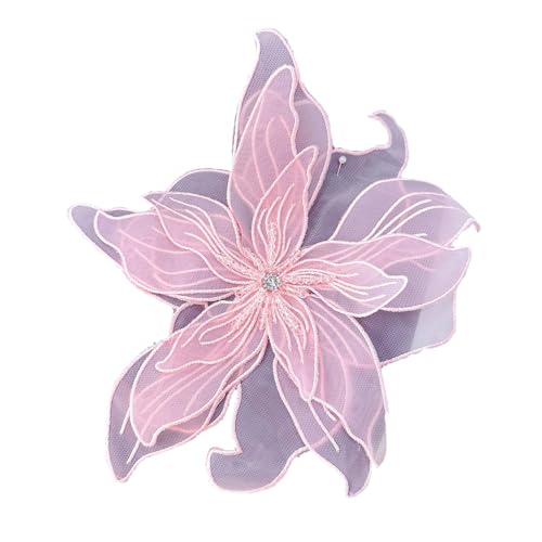 Strass-Applikation mit Blumen-Applikation für Jeans, Hut, Tasche, Schal, Vorhang, Kleidung, Accessoires, Abzeichen zum Aufnähen von PLCPDM