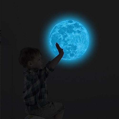 5/12/20 cm 3D Luminous Glow In Dark Mond Wand Aufkleber Aufkleber Fluoreszierende Hause O6O4 Abnehmbare Aufkleber Kinder Zimmer dekoration von PLGEBR