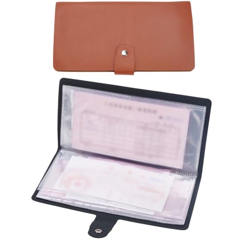 PLIGREAT 2 Stück Quittungs Organizer Aus Leder Tragbarer Quittungs Organizer Mit 20 Tasche Mehrzweck Geldbörse Tickethalter Für Männer Und Frauen 2 Farben PLIGREAT 2 Stück Quittungs Organizer Aus Leder Tragbarer Quittungs Organizer Mit 20 Tasche Mehrzweck Geldbörse Tickethalter Für Männer Und Frauen 2 Farben von PLIGREAT