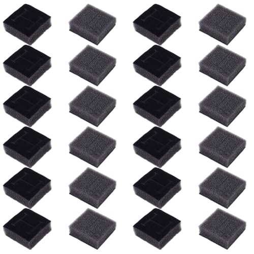 PLIGREAT 24 Stück Schwammpad Für Schmuckschatulle Schaumstoff Aufbewahrungsbox Einlagen Für Ohrringe Mit Schlitzen Schwarze Ringhalter Tablett Einsätze Für Display Schaukasten Reisesammler PLIGREAT 24 Stück Schwammpad Für Schmuckschatulle Schaumstoff Aufbewahrungsbox Einlagen Für Ohrringe Mit Schlitzen Schwarze Ringhalter Tablett Einsätze Für Display Schaukasten Reisesammler von PLIGREAT