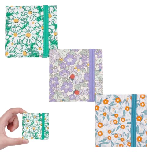 PLIGREAT 3 Stücke Mini Aquarell Skizzenbuch 6x6 cm Blumen Quadrat Stoff Cover Skizzenbuch 300g Tragbare strukturierte Zeichenpapiere Reise PLIGREAT 3 Stücke Mini Aquarell Skizzenbuch 6x6 cm Blumen Quadrat Stoff Cover Skizzenbuch 300g Tragbare strukturierte Zeichenpapiere Reise von PLIGREAT