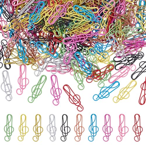 PLIGREAT 300 Stück Musik Büroklammern 10 Farben Metall Lesezeichenklammern In Form von Musiknoten Große Menge Lustige Büroklammern Mit Violinschlüssel Für Musiklehrer Klassenzimmer PLIGREAT 300 Stück Musik Büroklammern 10 Farben Metall Lesezeichenklammern In Form von Musiknoten Große Menge Lustige Büroklammern Mit Violinschlüssel Für Musiklehrer Klassenzimmer von PLIGREAT