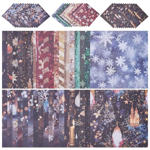 PLIGREAT 36 Stück Weihnachts-Scrapbook-Papierblock, 15,2 x 15,2 cm, einseitiges dekoratives Bastelpapier, Scrapbooking-Zubehör, Weihnachtsdesigner für Kartenherstellung, DIY PLIGREAT 36 Stück Weihnachts-Scrapbook-Papierblock, 15,2 x 15,2 cm, einseitiges dekoratives Bastelpapier, Scrapbooking-Zubehör, Weihnachtsdesigner für Kartenherstellung, DIY von PLIGREAT