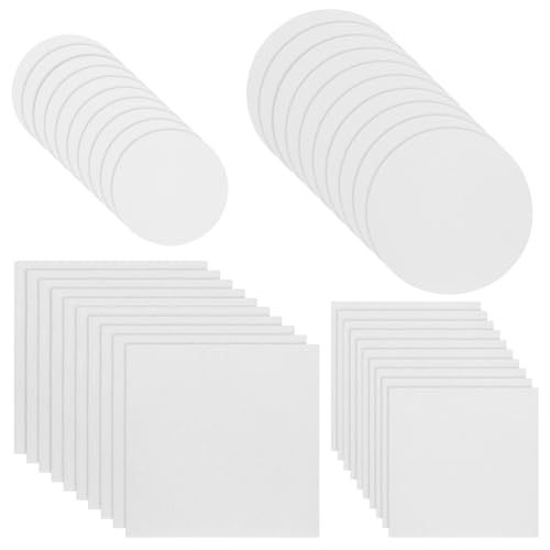 PLIGREAT 40 Stück Malpapier Mit Schaumstruktur Magisches Bauschiges Malblatt Rund Quadratisch 3D Zeichnungsschaum Texturpapier Für DIY Kunst Handgefertigtes Bastelzubehör Weiß PLIGREAT 40 Stück Malpapier Mit Schaumstruktur Magisches Bauschiges Malblatt Rund Quadratisch 3D Zeichnungsschaum Texturpapier Für DIY Kunst Handgefertigtes Bastelzubehör Weiß von PLIGREAT