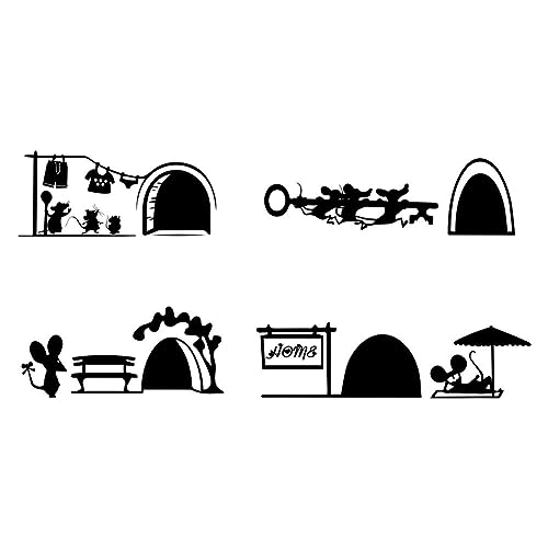 PLIGREAT 6 Stück Niedliche 3D Maus Loch Wandtattoos für Spielzimmer Wohnzimmer Schlafzimmer Keller Wanddekoration Abnehmbare Vinyl Wandaufkleber Gemietetes Haus Wohnung Innenwand Kunst Dekoration PLIGREAT 6 Stück Niedliche 3D Maus Loch Wandtattoos für Spielzimmer Wohnzimmer Schlafzimmer Keller Wanddekoration Abnehmbare Vinyl Wandaufkleber Gemietetes Haus Wohnung Innenwand Kunst Dekoration von PLIGREAT