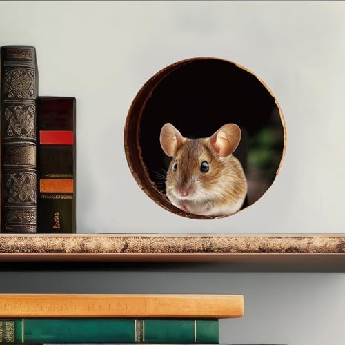 PLIGREAT 8 Stück 3D Mauseloch Wandaufkleber, niedliche Maus Wandtattoo abnehmbares Vinyl Peel and Stick lustige Tierkunst Dekor für Kinder Zimmer Kinderzimmer Badezimmer Küche Home Ecke Dekoration PLIGREAT 8 Stück 3D Mauseloch Wandaufkleber, niedliche Maus Wandtattoo abnehmbares Vinyl Peel and Stick lustige Tierkunst Dekor für Kinder Zimmer Kinderzimmer Badezimmer Küche Home Ecke Dekoration von PLIGREAT