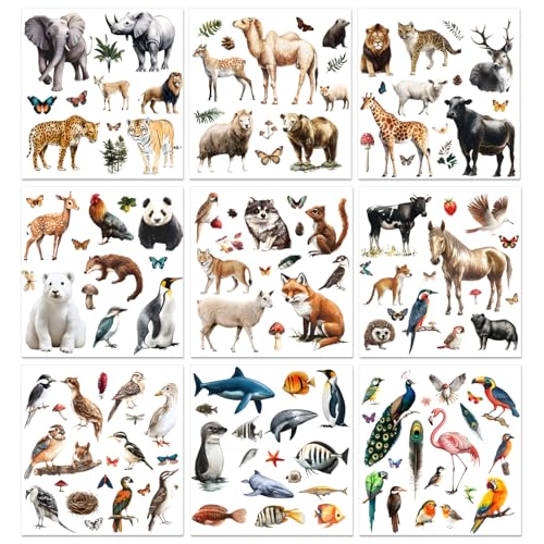 PLIGREAT 9 Blatt Tierwelt Tiere reiben auf Transfer für Kunsthandwerk niedlich Fuchs Vogel Pferd Möbel Transfer Aufkleber Fisch Pfau Löwe reiben auf Aufkleber für Schublade Schrank Scrapbook dekorativ PLIGREAT 9 Blatt Tierwelt Tiere reiben auf Transfer für Kunsthandwerk niedlich Fuchs Vogel Pferd Möbel Transfer Aufkleber Fisch Pfau Löwe reiben auf Aufkleber für Schublade Schrank Scrapbook dekorativ von PLIGREAT