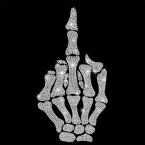 PLIGREAT Bling Totenkopf Hand Strass Bügeln auf Wärmeübertragungen Aufkleber Diamant Aufkleber Patches Kleidung Reparatur Applikationen für DIY Jacke T Shirts Hosentasche Kleidung Verzierung PLIGREAT Bling Totenkopf Hand Strass Bügeln auf Wärmeübertragungen Aufkleber Diamant Aufkleber Patches Kleidung Reparatur Applikationen für DIY Jacke T Shirts Hosentasche Kleidung Verzierung von PLIGREAT