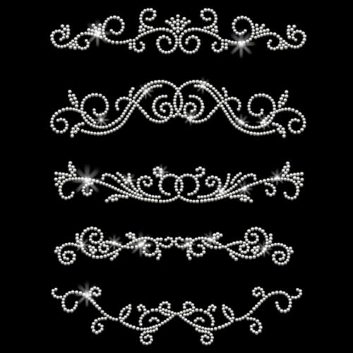 PLIGREAT Blumenmuster Bügeln auf Strass, Glitzer Lockenmuster Wärmeübertragung Aufkleber Strass Bügeln auf Hotfix Kleidung Reparatur Applikation für DIY Jacke Frauen T-Shirt PLIGREAT Blumenmuster Bügeln auf Strass, Glitzer Lockenmuster Wärmeübertragung Aufkleber Strass Bügeln auf Hotfix Kleidung Reparatur Applikation für DIY Jacke Frauen T-Shirt von PLIGREAT
