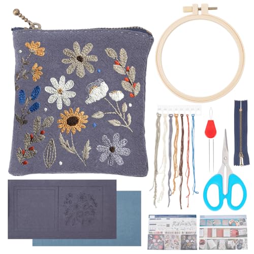 PLIGREAT DIY Marineblau Stickerei Geldbörse Kit Stickerei Blume Blätter Handgemachte Tasche Kreuzstich Kit mit komplettem Werkzeug Stickerei Nähen Handwerk für Erwachsene Anfänger Geburtstagsgeschenk PLIGREAT DIY Marineblau Stickerei Geldbörse Kit Stickerei Blume Blätter Handgemachte Tasche Kreuzstich Kit mit komplettem Werkzeug Stickerei Nähen Handwerk für Erwachsene Anfänger Geburtstagsgeschenk von PLIGREAT
