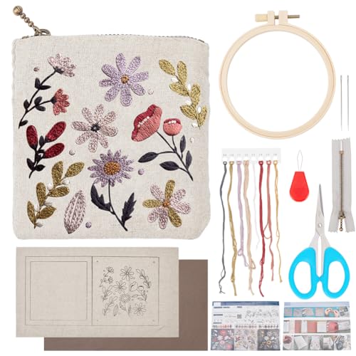 PLIGREAT DIY Weiße Stickerei Geldbörse Kit Vintage Blume Blätter Handgemachte Tasche Kreuzstich Kit mit kompletten Werkzeugen Stickerei Nähen Handwerk für Erwachsene Anfänger Geburtstagsgeschenk PLIGREAT DIY Weiße Stickerei Geldbörse Kit Vintage Blume Blätter Handgemachte Tasche Kreuzstich Kit mit kompletten Werkzeugen Stickerei Nähen Handwerk für Erwachsene Anfänger Geburtstagsgeschenk von PLIGREAT