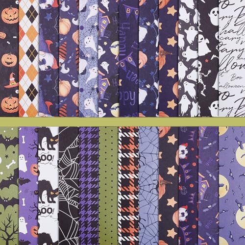 PLIGREAT Halloween Scrapbook Papierblock Mit Geister Kürbis Muster Scrapbooking Zubehör 36 Blatt Einseitiger Kartonblock Dekoratives Bastelpapier Für Junk Journal Kartenherstellung Fotoalbum Dekor PLIGREAT Halloween Scrapbook Papierblock Mit Geister Kürbis Muster Scrapbooking Zubehör 36 Blatt Einseitiger Kartonblock Dekoratives Bastelpapier Für Junk Journal Kartenherstellung Fotoalbum Dekor von PLIGREAT