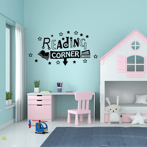 PLIGREAT Leseecke Wandtattoo Vinyl-Wanddekoration für Kinderzimmer Bibliothek Kindergarten Klassenzimmer Schlafzimmer Wohnzimmer Lesende Wandaufkleber PLIGREAT Leseecke Wandtattoo Vinyl-Wanddekoration für Kinderzimmer Bibliothek Kindergarten Klassenzimmer Schlafzimmer Wohnzimmer Lesende Wandaufkleber von PLIGREAT