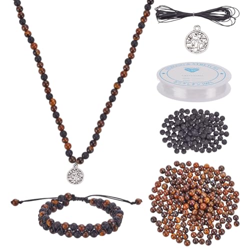 PLIGREAT Mala Perlen Halskette und Armband Herstellung Kit Palisander Perlen mit Baum des Lebens Charms Mala Herstellung Kit Gebet Herstellung Zubehör für Anfänger Frauen Männer Geschenk PLIGREAT Mala Perlen Halskette und Armband Herstellung Kit Palisander Perlen mit Baum des Lebens Charms Mala Herstellung Kit Gebet Herstellung Zubehör für Anfänger Frauen Männer Geschenk von PLIGREAT