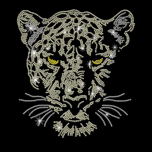 PLIGREAT Realistischer Leopard Bügeleisen auf Strass Glitzer Tiermuster Strass Bügeleisen auf Hotfix Wärmeübertragung Aufkleber Kleidung Reparatur Applikation für DIY Jacke Jeans Hut Mode T Shirt PLIGREAT Realistischer Leopard Bügeleisen auf Strass Glitzer Tiermuster Strass Bügeleisen auf Hotfix Wärmeübertragung Aufkleber Kleidung Reparatur Applikation für DIY Jacke Jeans Hut Mode T Shirt von PLIGREAT