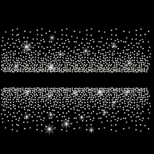 PLIGREAT Sprüheffekt Strass Bügel auf Patches Bling Dots Strass Bügel auf Transfers für Kleidung Jacke Jeans Hut Hotfix Transfer Strass Patches Frauen Männer T Shirt DIY Verzierung von PLIGREAT