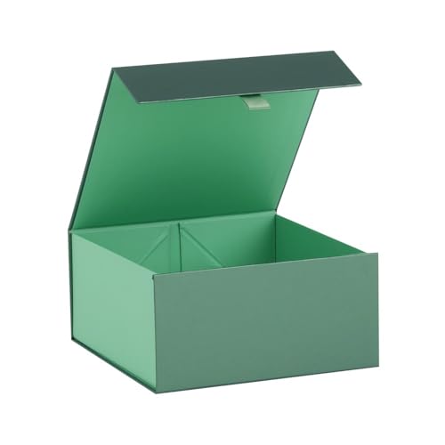 PLINJOY Grüne Geschenkbox, 20,3 x 20,3 x 10,2 cm, kleine Geschenkboxen für Geschenke mit Magnetverschluss, Luxus-Geschenkbox für rechteckig, faltbar, für Brautjungfer, Hochzeit, Geburtstag, PLINJOY Grüne Geschenkbox, 20,3 x 20,3 x 10,2 cm, kleine Geschenkboxen für Geschenke mit Magnetverschluss, Luxus-Geschenkbox für rechteckig, faltbar, für Brautjungfer, Hochzeit, Geburtstag, von PLINJOY