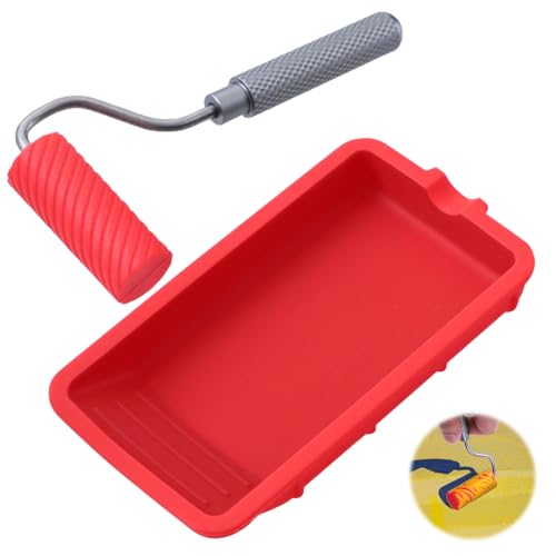 PLLYPE Leimroller Holzleim, Leimpinsel mit Silikon Farbwanne, Wiederverwendbare Leimwalze für Handwerk, Schnell und Gleichmäßig Auftragen für Kunst, Handwerk, Holzbearbeitung und größere Klebeprojekte PLLYPE Leimroller Holzleim, Leimpinsel mit Silikon Farbwanne, Wiederverwendbare Leimwalze für Handwerk, Schnell und Gleichmäßig Auftragen für Kunst, Handwerk, Holzbearbeitung und größere Klebeprojekte von PLLYPE