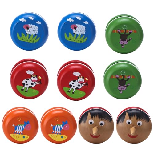 PLLYPE Yoyo Kinder Spielzeug, 10 Stücke Holz JoJo Kinder, Jungen Mädchen YoYo Balls, Cartoon Tier Yo-Yo, JoJo Kinder Mitgebsel, für Kindergeburtstagsgeschenke PLLYPE Yoyo Kinder Spielzeug, 10 Stücke Holz JoJo Kinder, Jungen Mädchen YoYo Balls, Cartoon Tier Yo-Yo, JoJo Kinder Mitgebsel, für Kindergeburtstagsgeschenke von PLLYPE