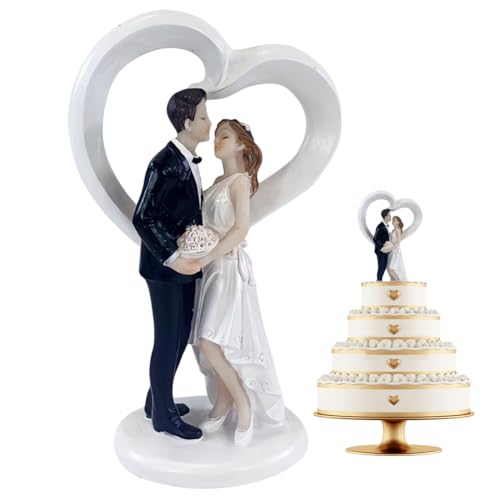 PLNVNVP Hochzeitspaar Figurine, Wedding Cake Topper Figurine, Kuchen Figur Hochzeitstorte Dekoration, Dekofigur Hochzeitspaar, Tortenfigur Hochzeit, für Vorschlag Trauung Valentinstag Dekoration PLNVNVP Hochzeitspaar Figurine, Wedding Cake Topper Figurine, Kuchen Figur Hochzeitstorte Dekoration, Dekofigur Hochzeitspaar, Tortenfigur Hochzeit, für Vorschlag Trauung Valentinstag Dekoration von PLNVNVP