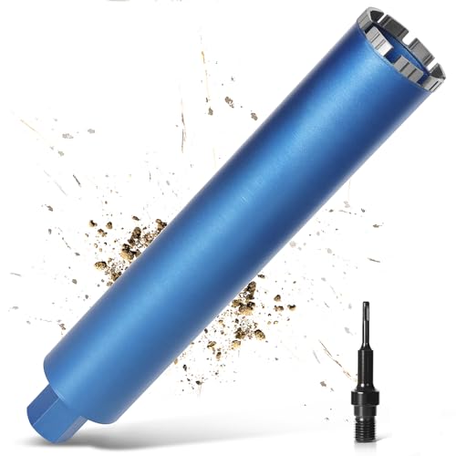 L460mm Diamantbohrkrone | 1¼ UNC | ⌀ 112mm für Kernbohrgeräte | SDS PLUS Adapter | 10mm Segement mit Turbo | Kernbohrkrone Kernbohrer Nassbohrkrone Trockenbohrkrone für Beton Mauerwerk Stein Granit L460mm Diamantbohrkrone | 1¼ UNC | ⌀ 112mm für Kernbohrgeräte | SDS PLUS Adapter | 10mm Segement mit Turbo | Kernbohrkrone Kernbohrer Nassbohrkrone Trockenbohrkrone für Beton Mauerwerk Stein Granit von PLODAXE